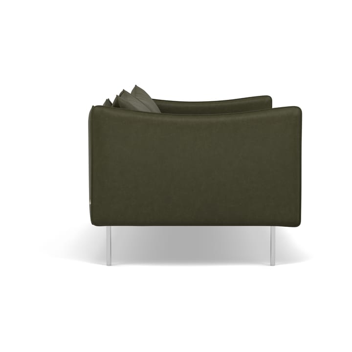 Tiki soffa 2-sits, Vintage Olive-polished stainless steel Fogia