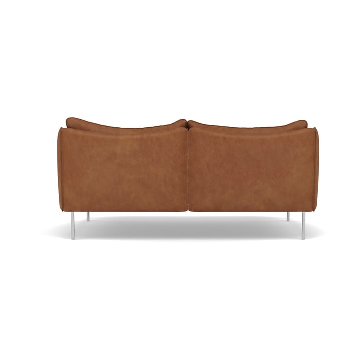 Tiki soffa 2-sits, Vintage Rangers-polished stainless steel Fogia