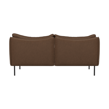 Tiki soffa 2-sits - Vintage Tabacco-svarta stålben - Fogia