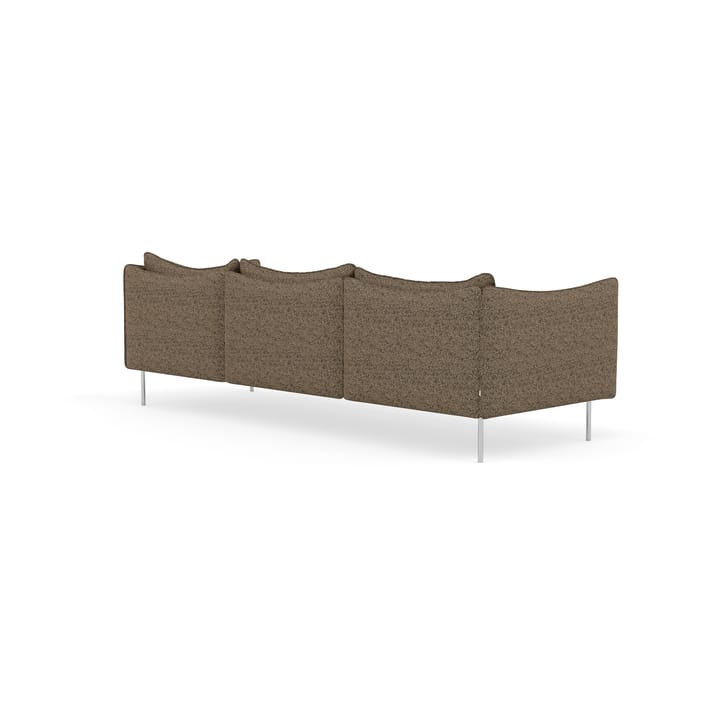 Tiki soffa 3-sits, Safire 0001-polished stainless steel Fogia