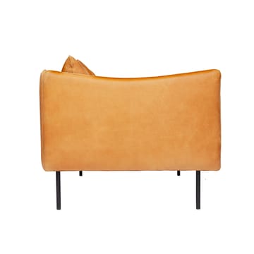 Tiki soffa 3-sits - Vintage cognac-svarta stålben - Fogia