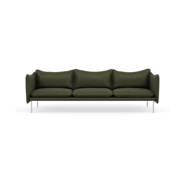 Tiki soffa 3-sits - Vintage Olive-polished stainless steel - Fogia