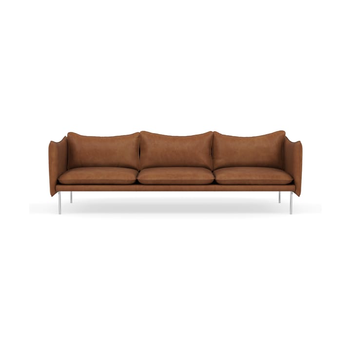 Tiki soffa 3-sits - Vintage Rangers-polished stainless steel - Fogia