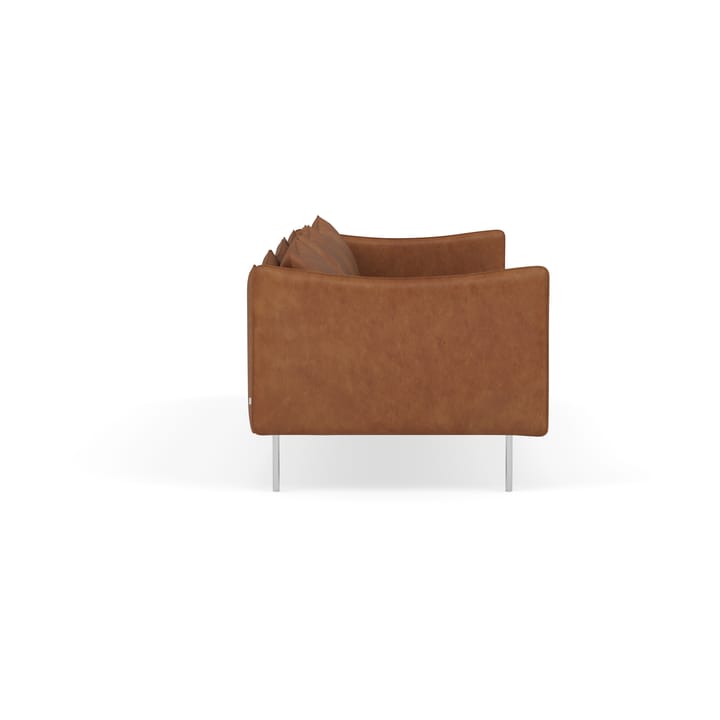 Tiki soffa 3-sits, Vintage Rangers-polished stainless steel Fogia