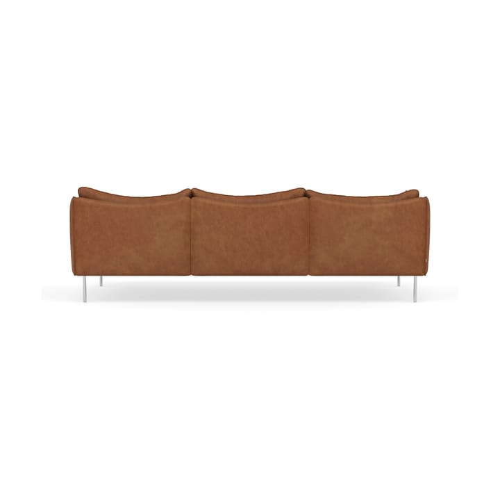 Tiki soffa 3-sits, Vintage Rangers-polished stainless steel Fogia