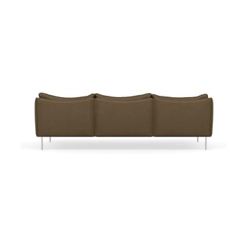 Tiki soffa 3-sits - Vintage Tabacco-polished stainless steel - Fogia