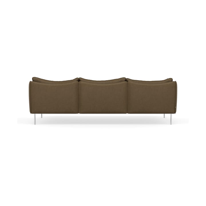 Tiki soffa 3-sits, Vintage Tabacco-polished stainless steel Fogia