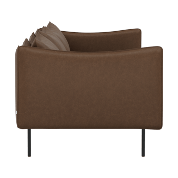 Tiki soffa 3-sits - Vintage Tabacco-svarta stålben - Fogia