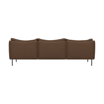Tiki soffa 3-sits - Vintage Tabacco-svarta stålben - Fogia