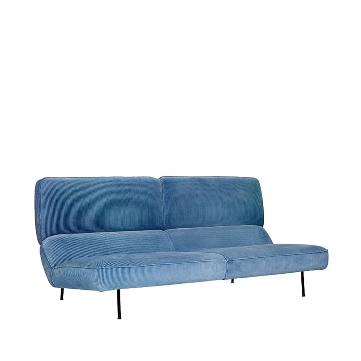 Velar soffa 2,5 sits - Tyg phlox 743 blå, utan kuddar - Fogia