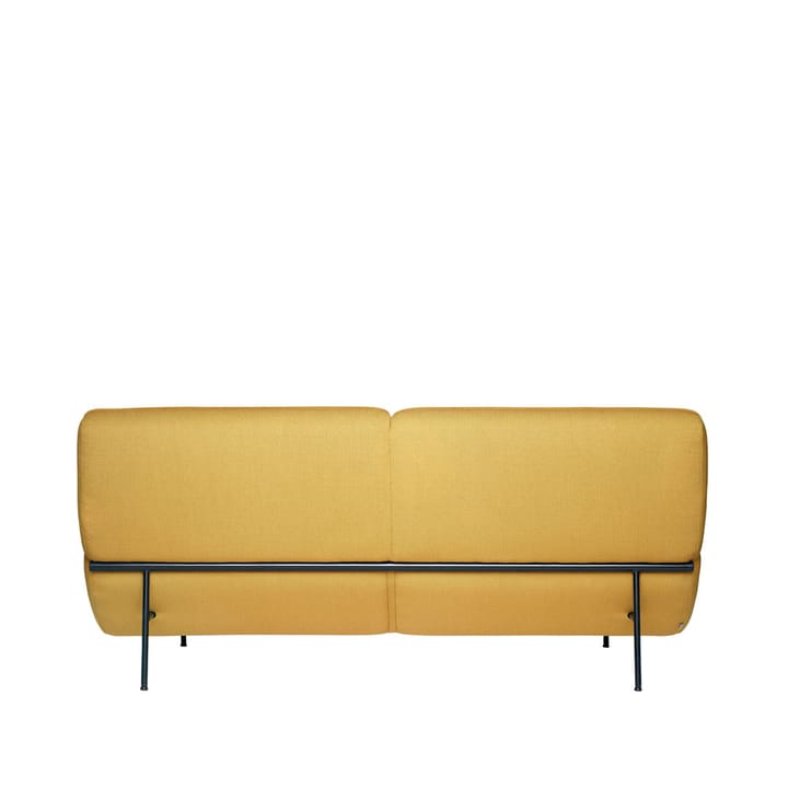 Velar soffa 2,5 sits - Tyg vidar 472 gul, med kuddar - Fogia