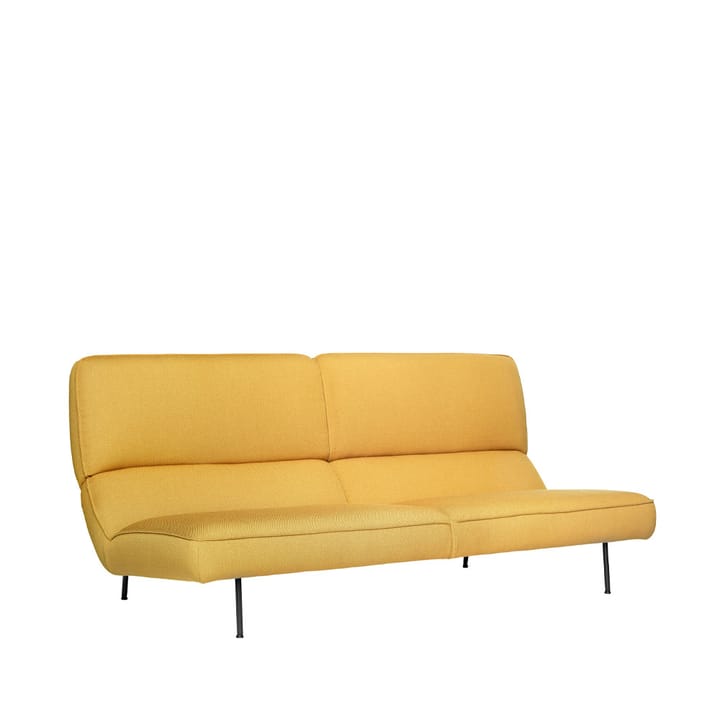 Velar soffa 2,5 sits - Tyg vidar 472 gul, utan kuddar - Fogia
