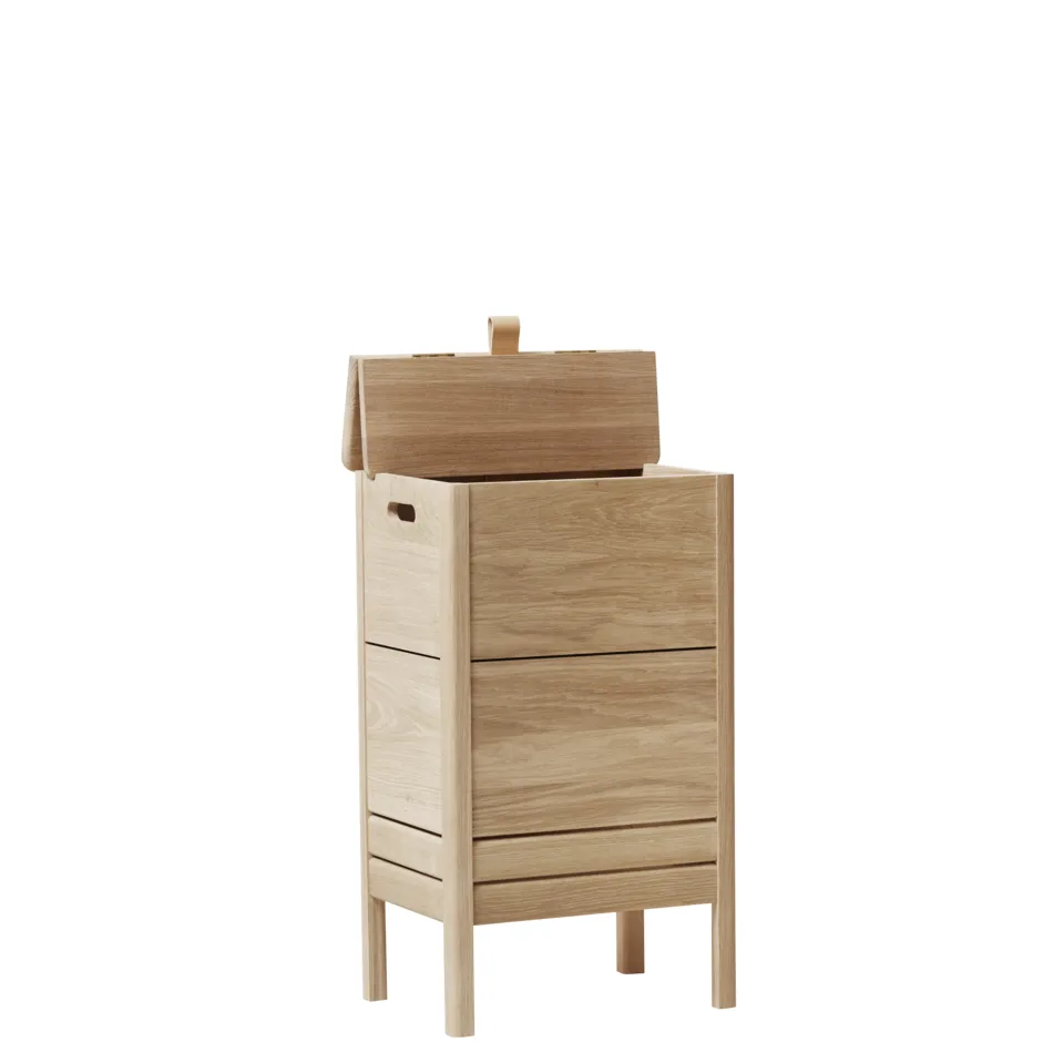 A Line tvättkorg, Vit ek Form & Refine