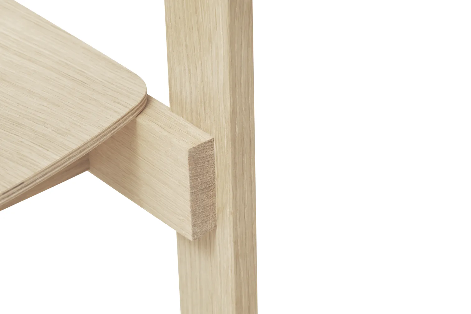 Blueprint stol, Vit ek Form & Refine