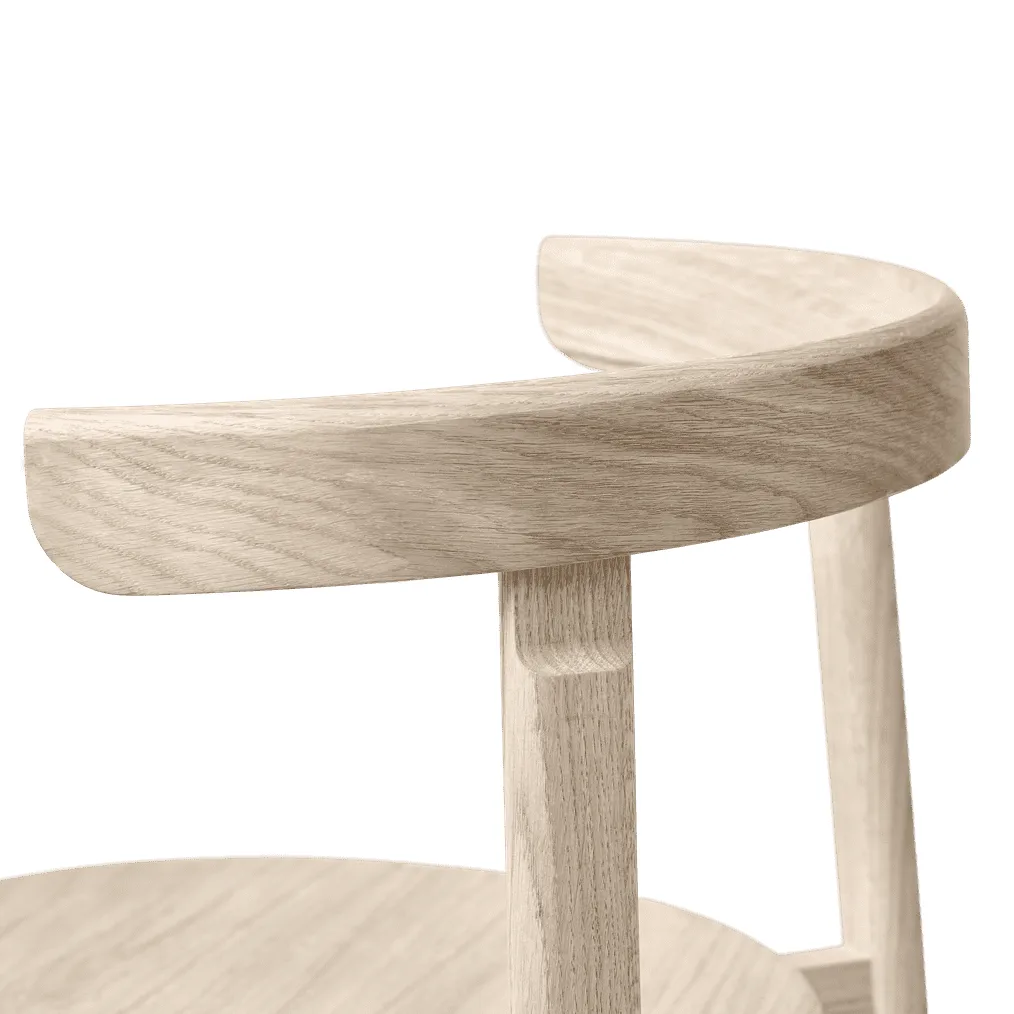 Lunar stol, Vit ek Form & Refine