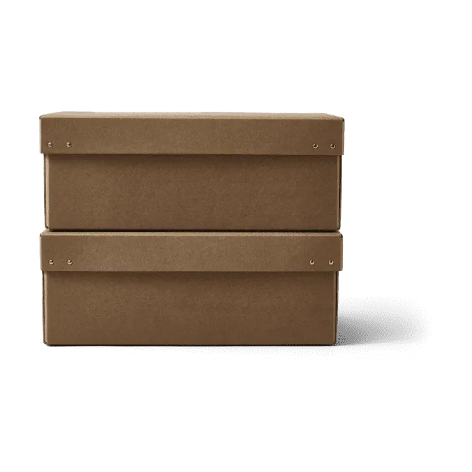 Ordinary förvaringsbox 2-pack, Brown Form & Refine