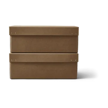Ordinary förvaringsbox 2-pack - Brown - Form & Refine