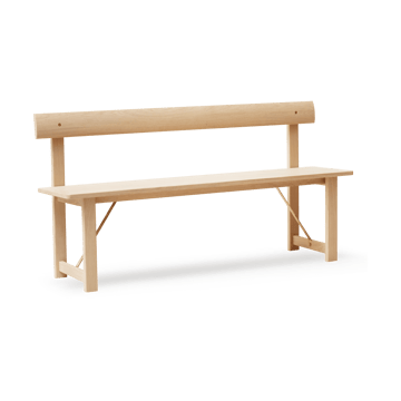 Position bänk 155 cm - Vit ek-mässing - Form & Refine