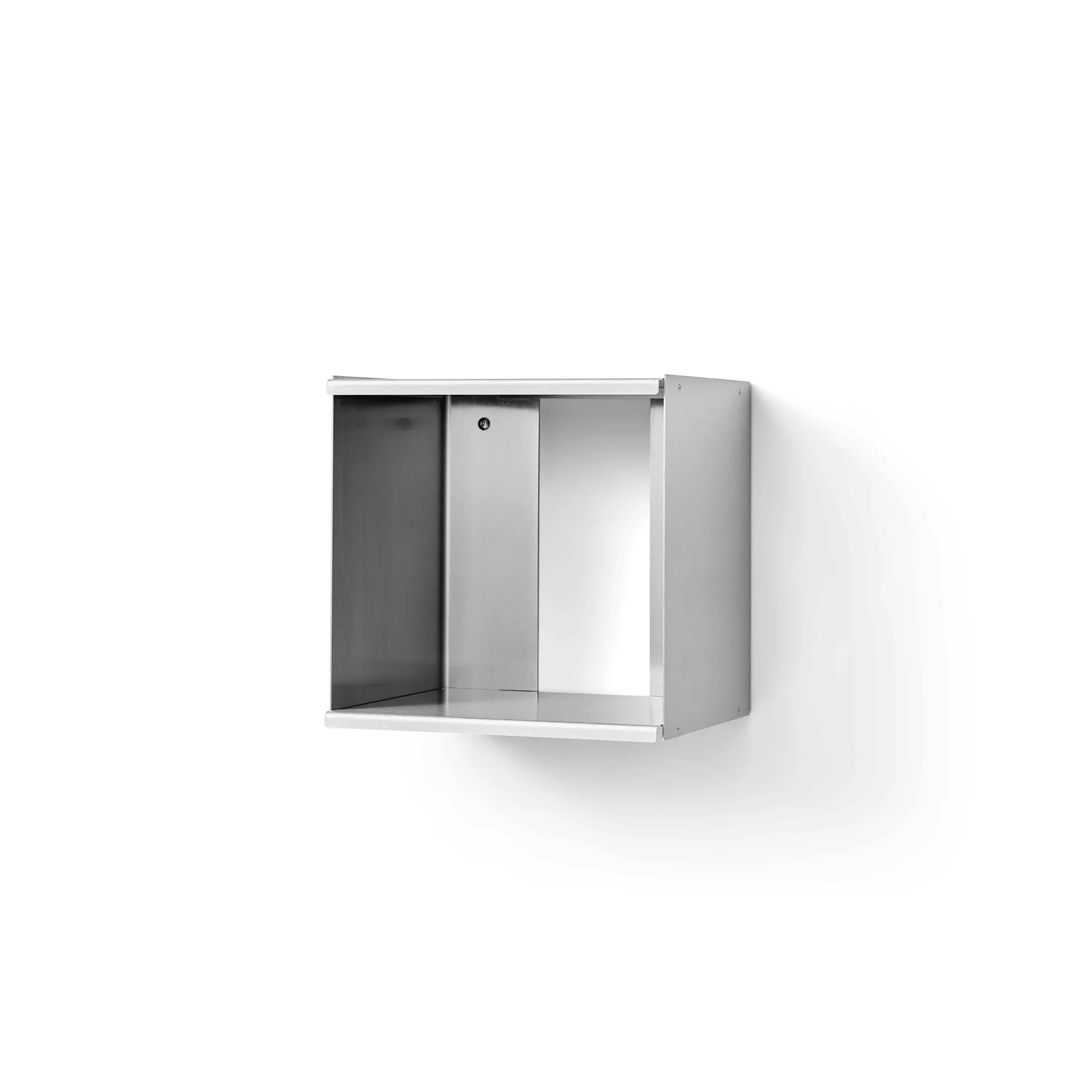 Taper Cube Box vägghylla, Rostfritt stål, 34x35 cm Form & Refine