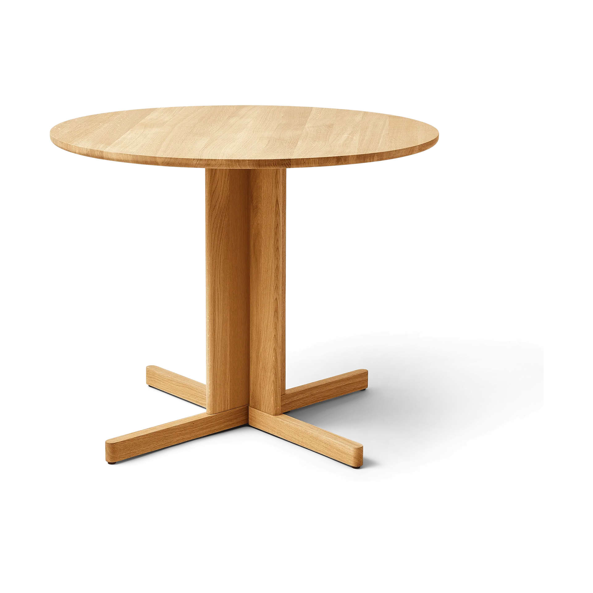 Trefoil matbord Ø90 cm, Ek Form & Refine