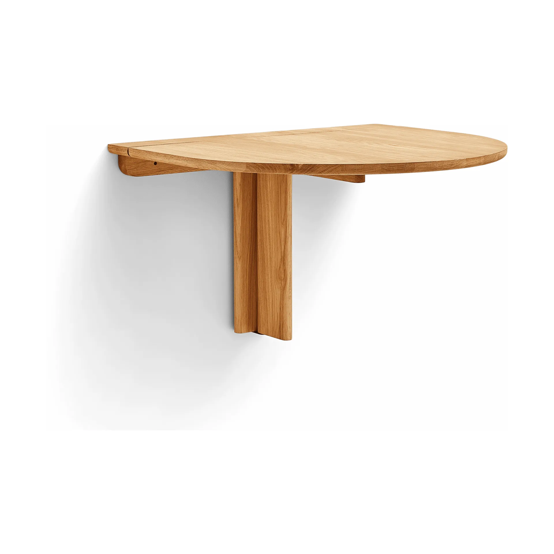 Trefoil väggmonterat bord, Ek Form & Refine