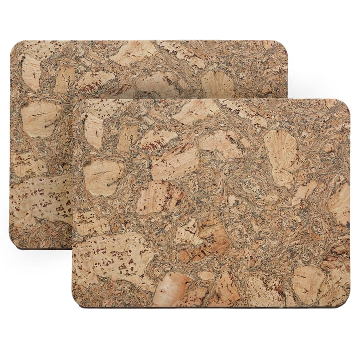 Cork bordstablett 30x40 cm 2-pack - Natural - Formgatan