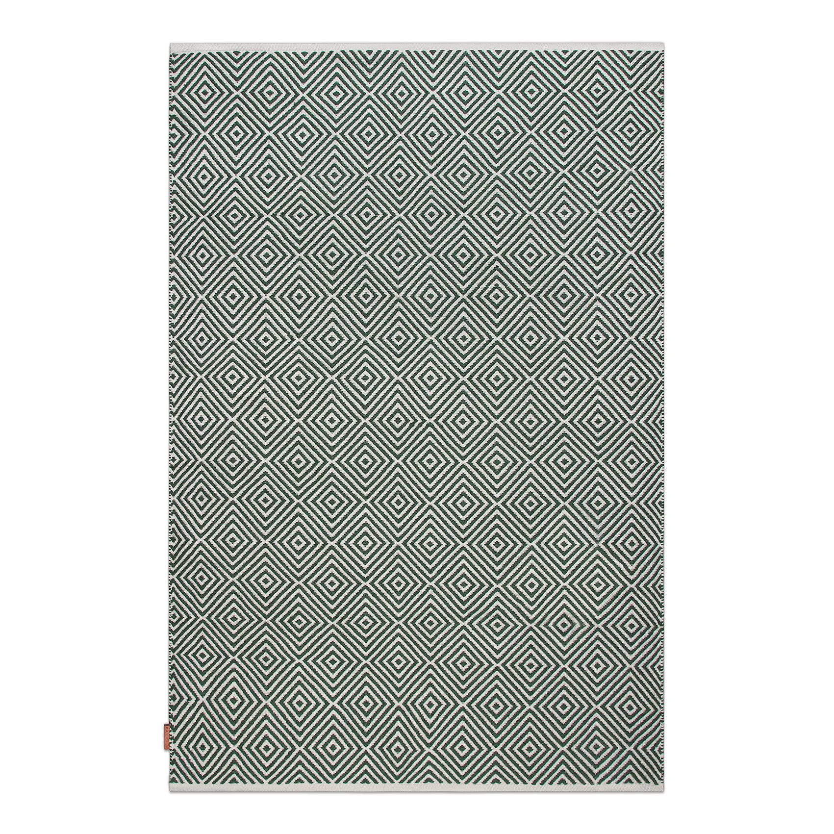 Diamond matta 170x230 cm, Green Formgatan