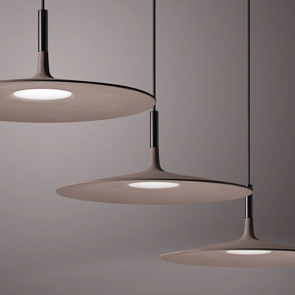 Aplomb Large MyLight pendel, brun, marrone betong Foscarini