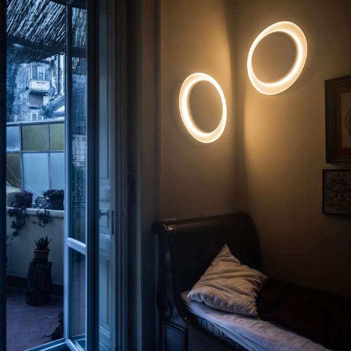 Bahia Mini vägglampa, vit, led Foscarini