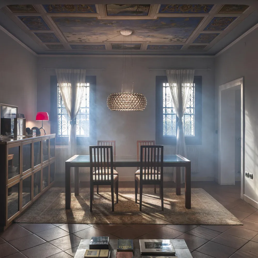 Caboche Plus grande MyLight pendel, transparent Foscarini