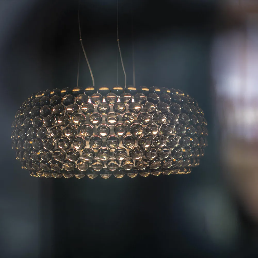 Caboche Plus grande pendel, Grå Foscarini