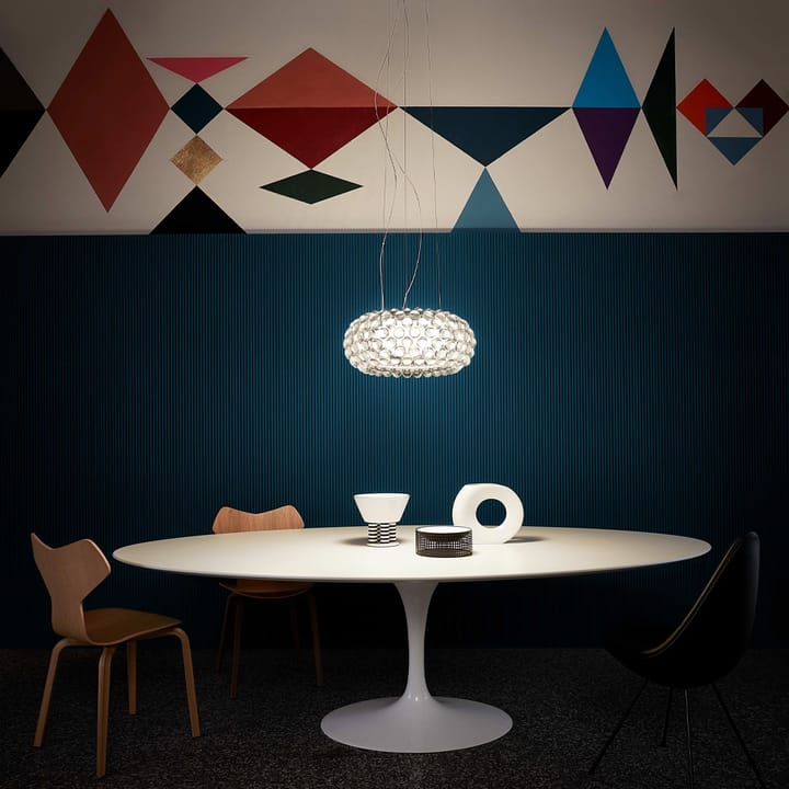 Caboche Plus media LED dimbar pendel, Transparent Foscarini