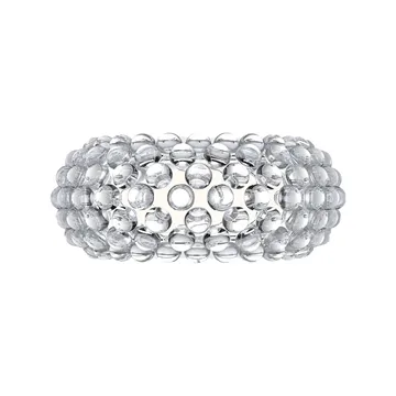 Caboche Plus media vägglampa - transparent - Foscarini
