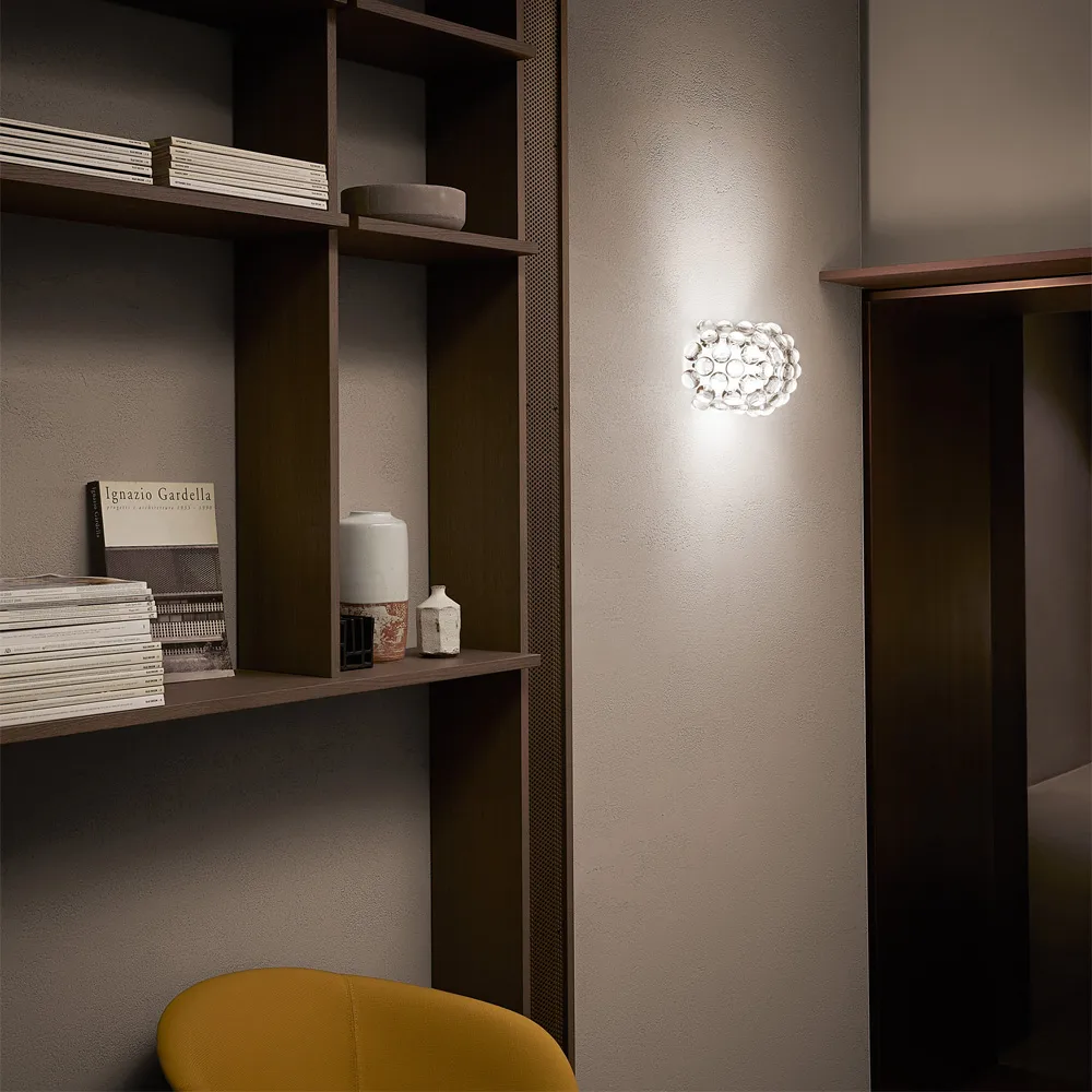 Caboche Plus piccola MyLight vägglampa, transparent Foscarini