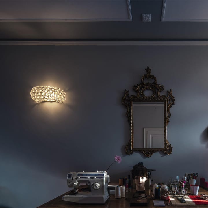 Caboche Plus piccola vägglampa, grå Foscarini