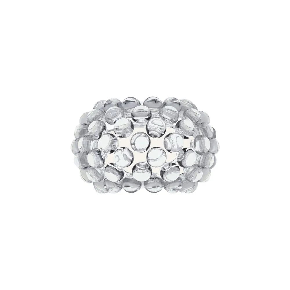 Caboche Plus piccola vägglampa, transparent Foscarini