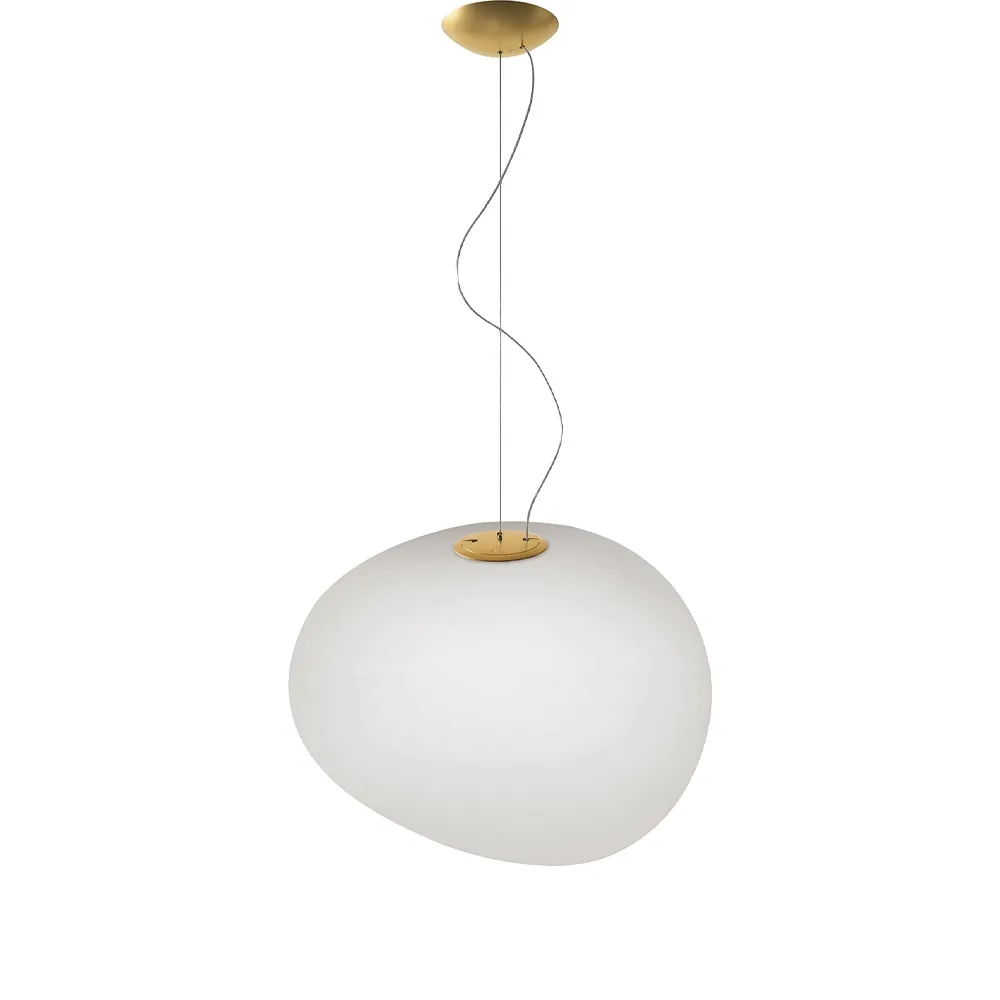 Gregg grande pendel, Oro/bianco-guldfärgad upphänge Foscarini