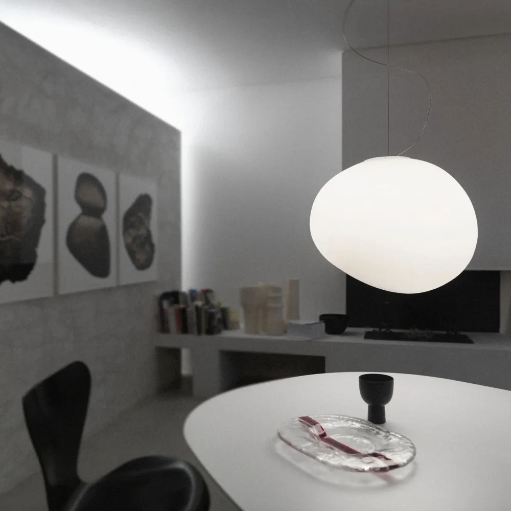 Gregg grande pendel, vit Foscarini