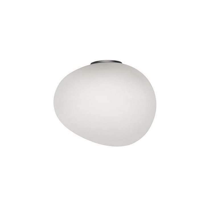 Gregg midi vägglampa, grafite/bianco, grafitgrå Foscarini