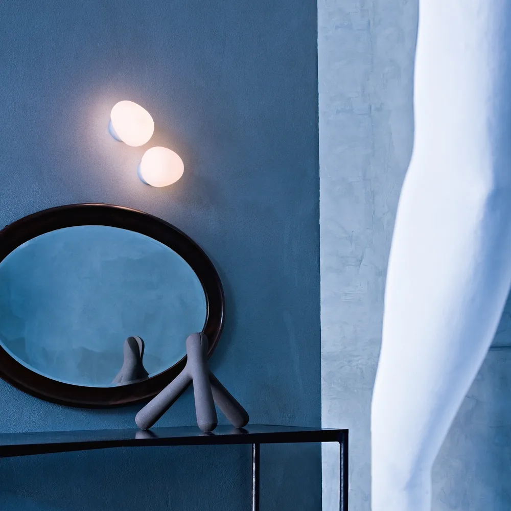 Gregg piccola vägglampa, vit Foscarini