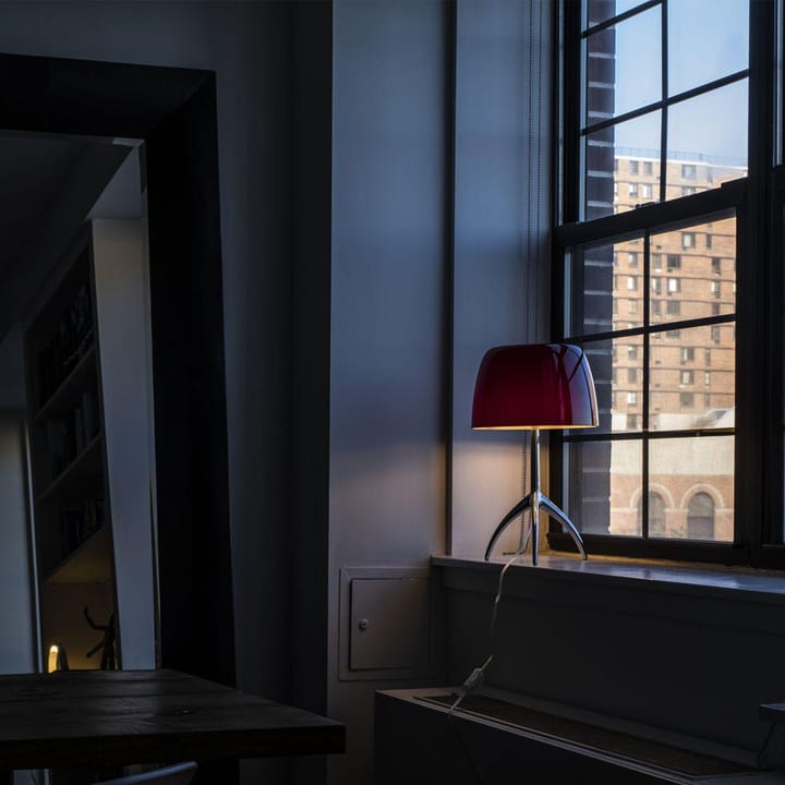 Lumiere Grande Dimbar bordslampa, varmvit, aluminium Foscarini