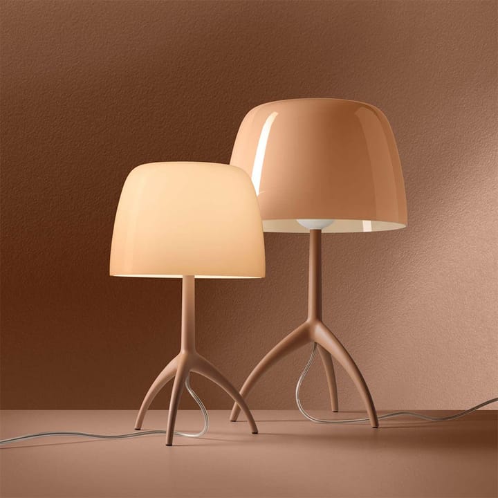 Lumiere Nuances bordslampa, cipria, piccola Foscarini