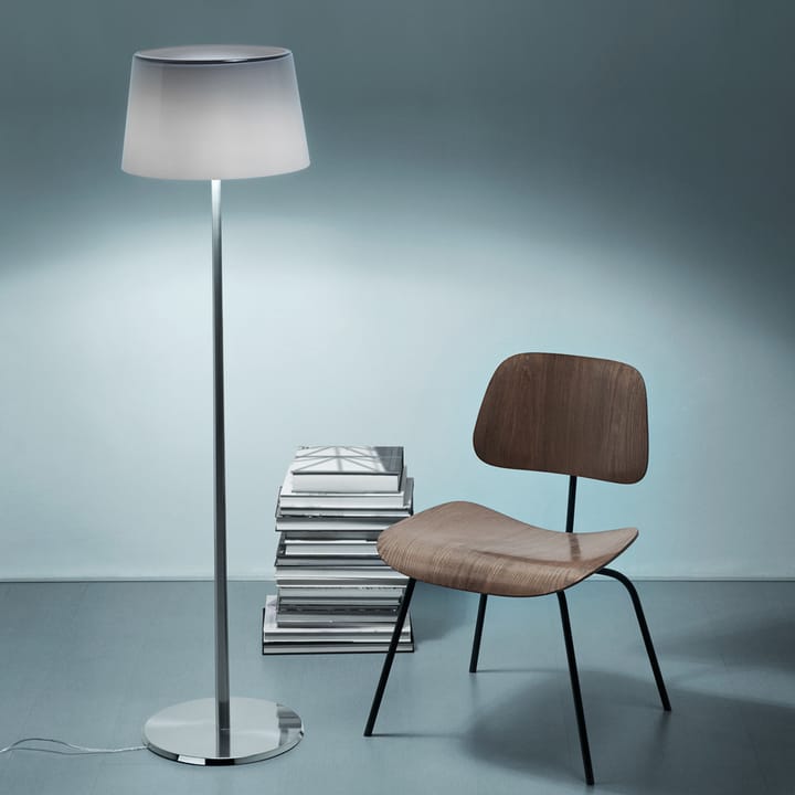 Lumiere XXL golvlampa - grå, munblåst glas, aluminium - Foscarini