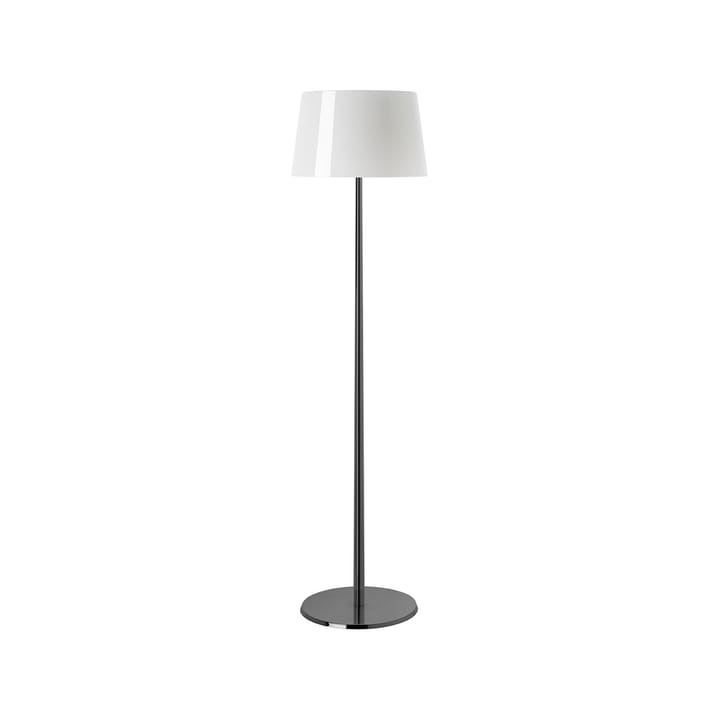 Lumiere XXL golvlampa - vit, munblåst glas, svart krom - Foscarini