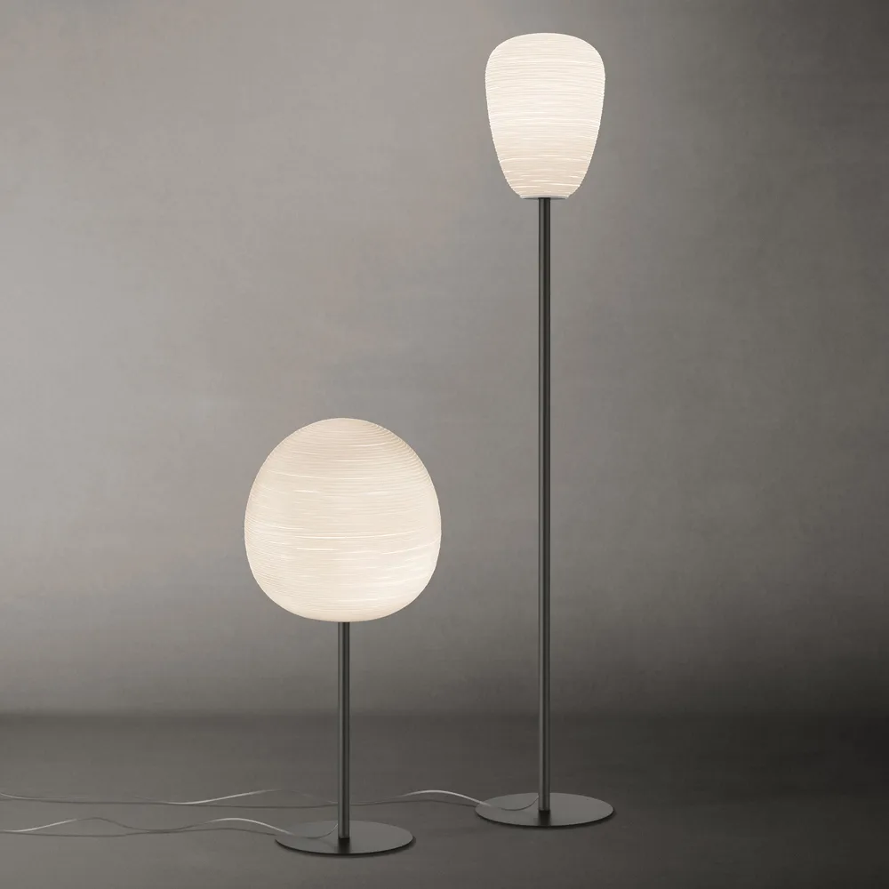 Rituals XL alta bordslampa, grafite/bianco, grafitgrå stativ Foscarini