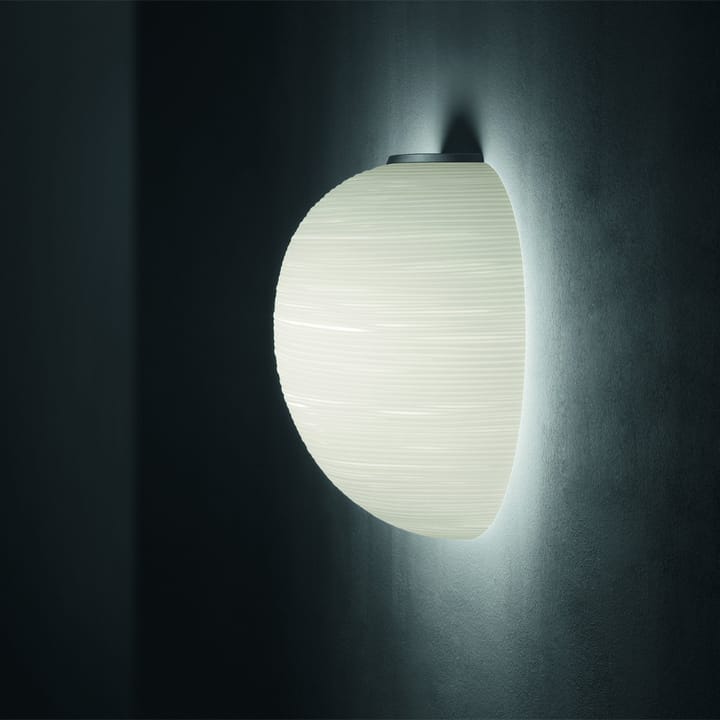 Rituals XL semi vägglampa, oro/bianco, guldfärgad Foscarini