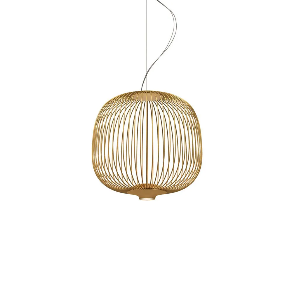 Spokes 2 Piccola MyLight pendel, guld Foscarini