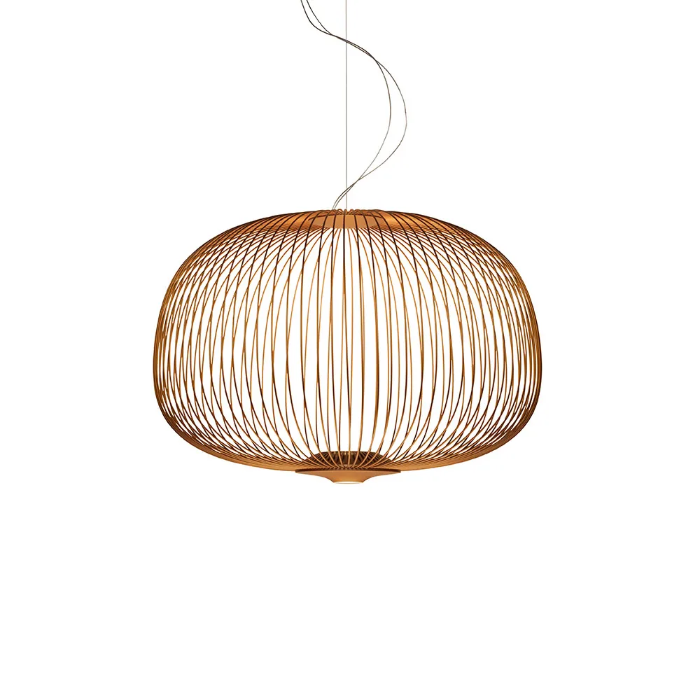 Spokes 3 pendel dimbar, kopparfärgad Foscarini