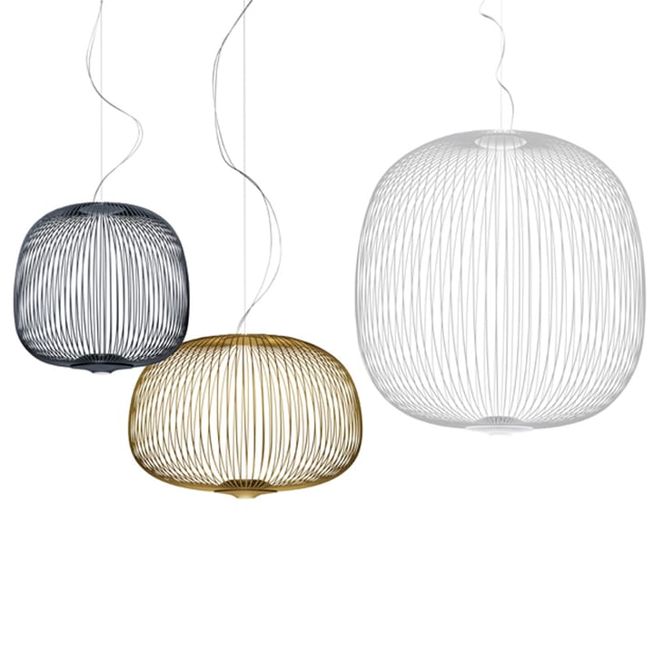 Spokes 3 pendel, svart, dimbar Foscarini