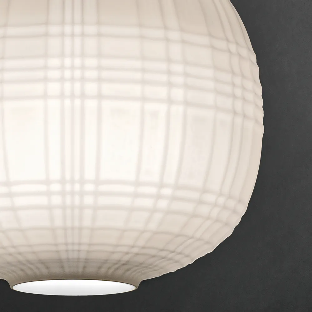 Tartan pendel, bianco Foscarini
